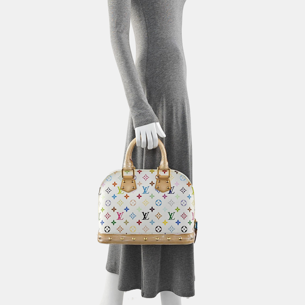 LV × TM ALMA PM Monogram Coated Canvas White
