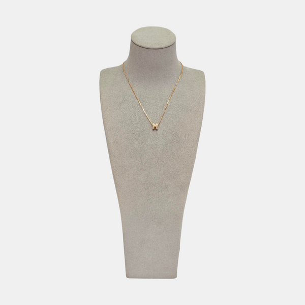 Pop H Metal Rose Gold Necklace