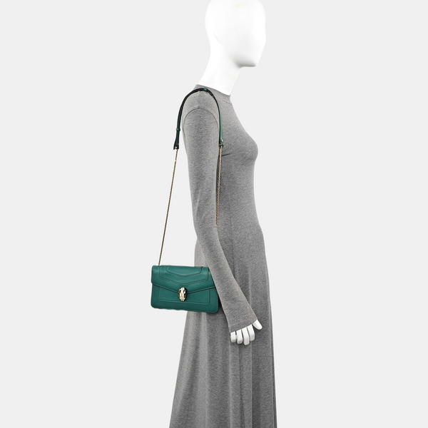 SERPENTI FOREVER Small Calfskin Green