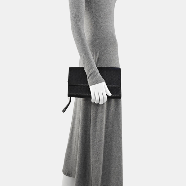 Monogram Calfskin Clutch Black