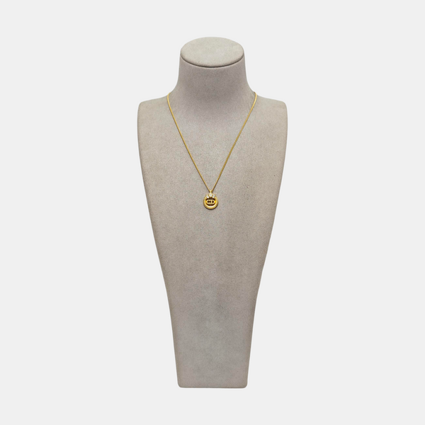 Petit CD Metal Gold Necklace