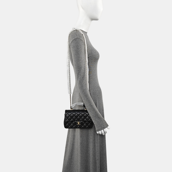 CLASSIC FLAP Mini Quilted Lambskin Black