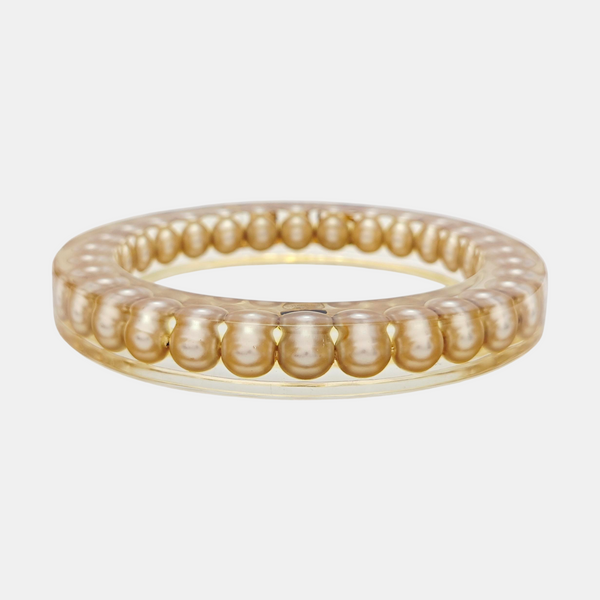 Synthetic Material Yellow Bangle