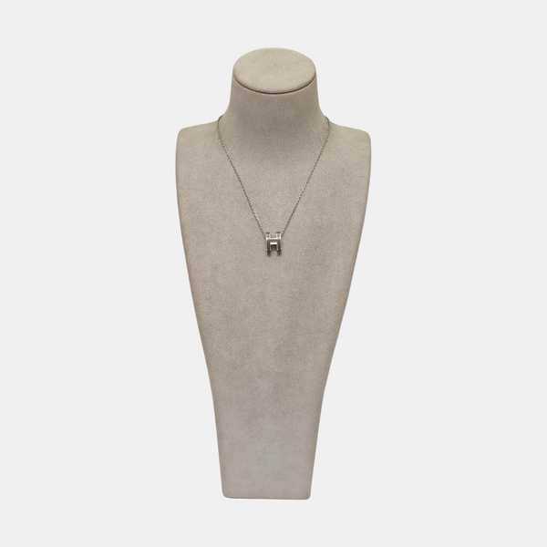Pop H Metal Silver Necklace
