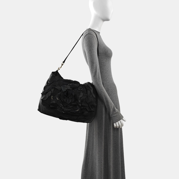 Lambskin Tote Bag Black