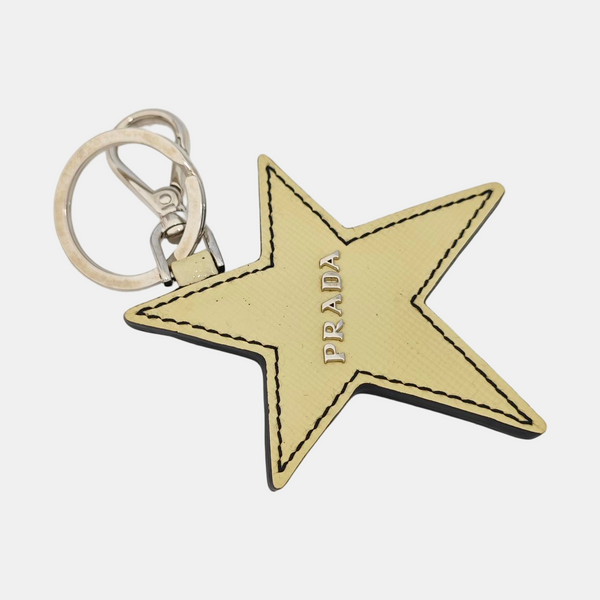 Leather Bag Charm Black