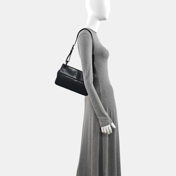 Calfskin Shoulder Bag Black