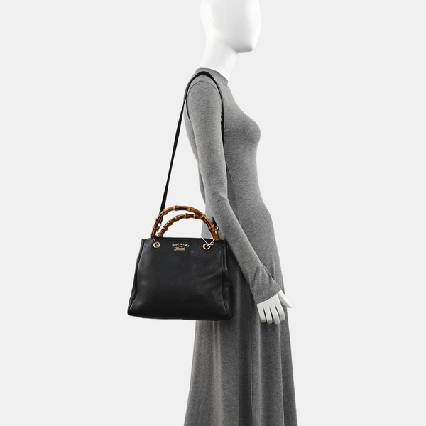 Bamboo 1947 Medium Calfskin Black