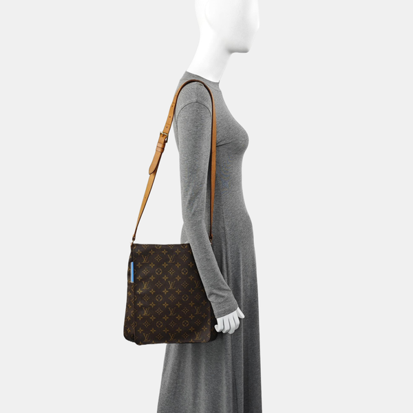 MUSETTE TANGO Monogram Coated Canvas Brown