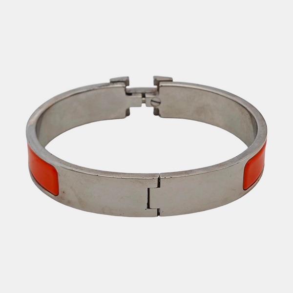 Clic H Metal Orange Bangle