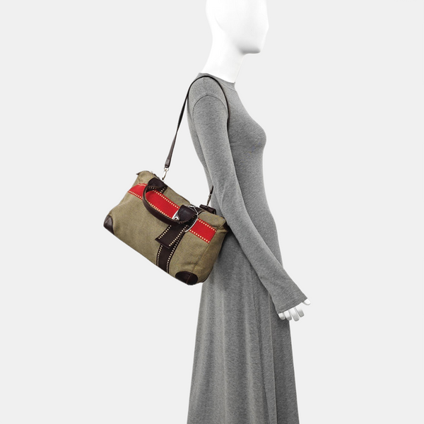 Canvas Shoulder Bag Gray