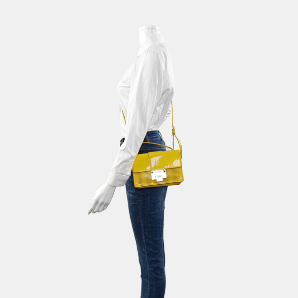Leather Shoulder Bag Yellow