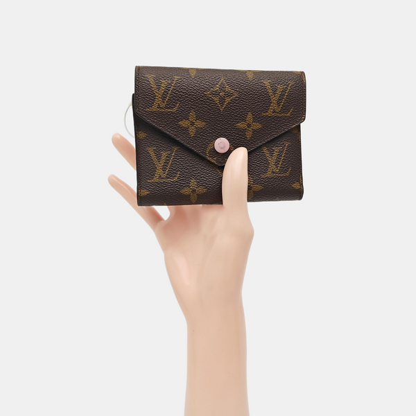 VICTORINE Monogram Coated Canvas Brown Wallet