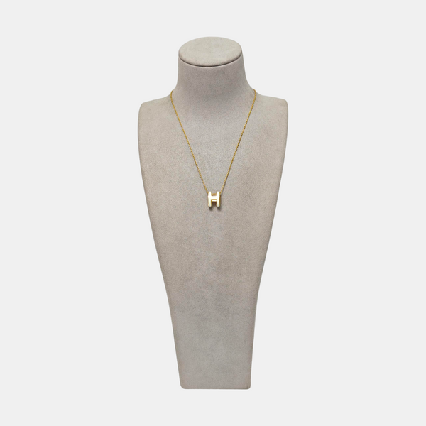 Pop H Metal Gold Necklace