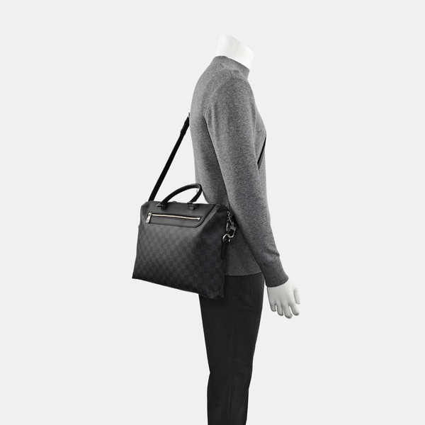 PORTE-DOCUMENTS Damier Graphite Coated Canvas Gray