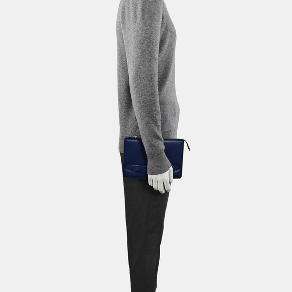 Calfskin Clutch Blue