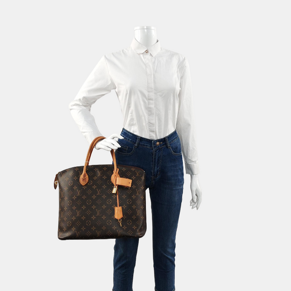 LOCKIT MM Monogram Coated Canvas Brown