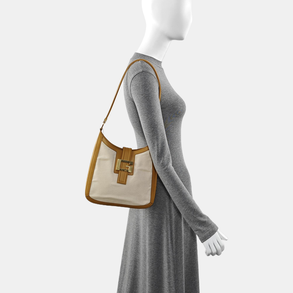 Canvas Shoulder Bag Beige
