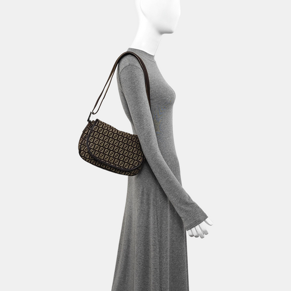 Canvas Shoulder Bag Brown