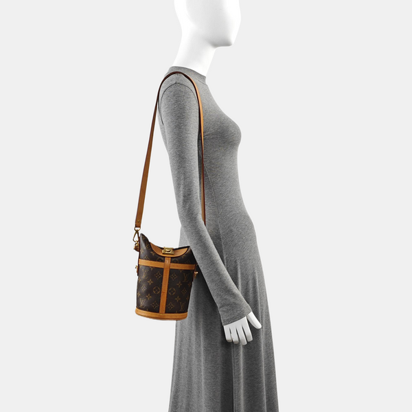 DUFFLE Monogram Coated Canvas Brown