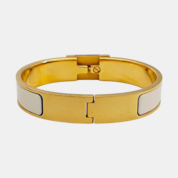 Clic Anneau Metal Gold Bangle