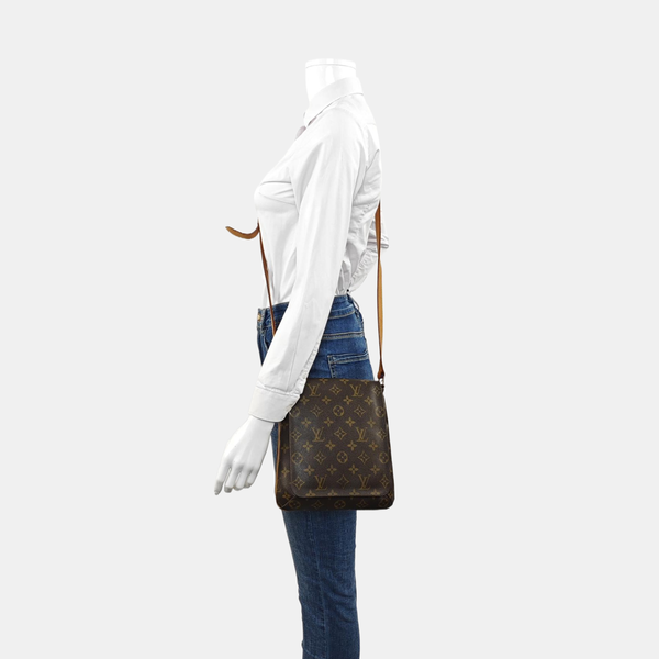 MUSETTE TANGO PM Monogram Coated Canvas Brown