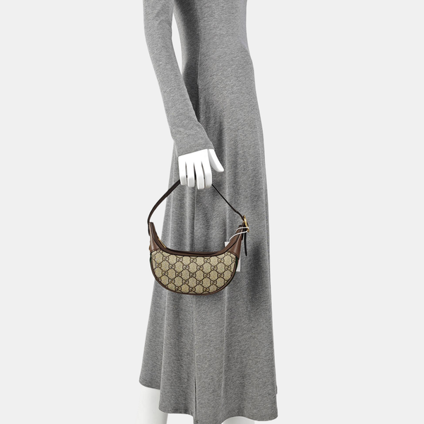 Ophidia Mini Monogram Coated Canvas Beige