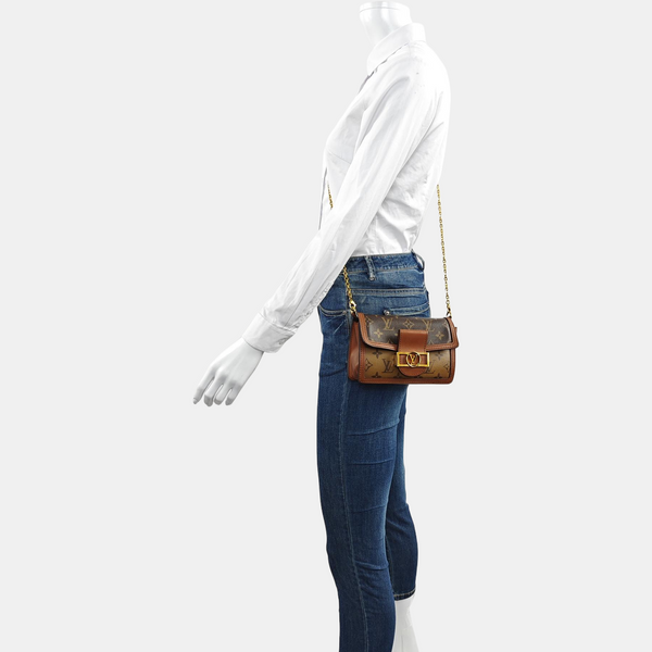 DAUPHINE WOC Monogram Coated Canvas Brown