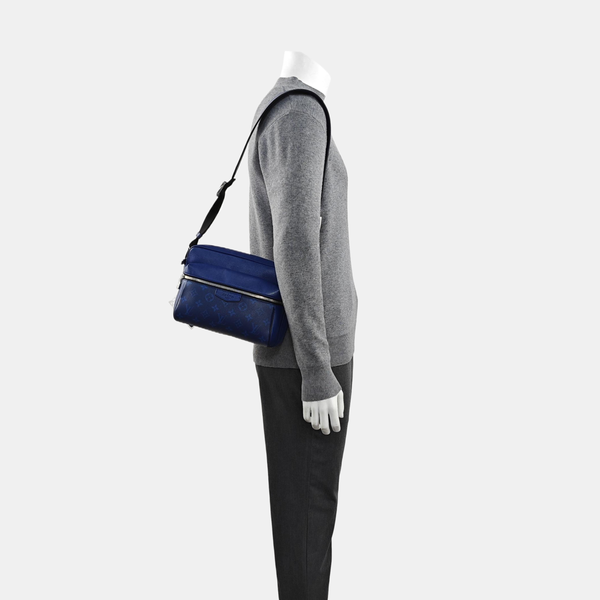 OUTDOOR PM Monogram Coated Canvas Blue