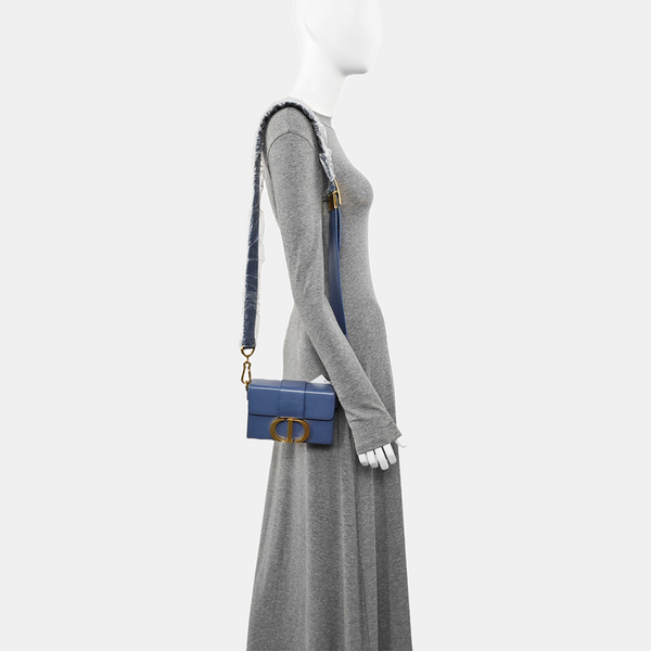 30 Montaigne Mini Calfskin Blue