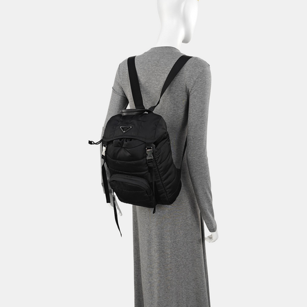 Nylon Backpack Black