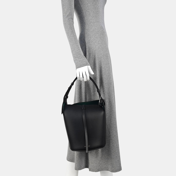 The Bucket Calfskin Black