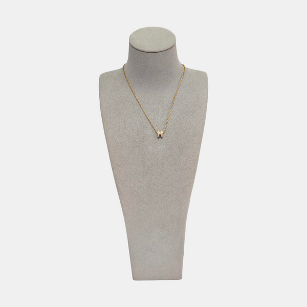 Pop H Metal Rose Gold Necklace