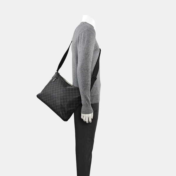 MICK MM Damier Graphite Coated Canvas Gray