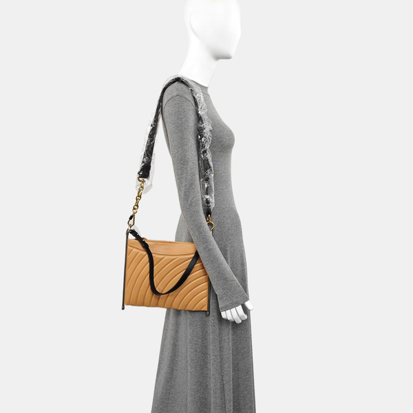 Roy Medium Quilted Calfskin Beige