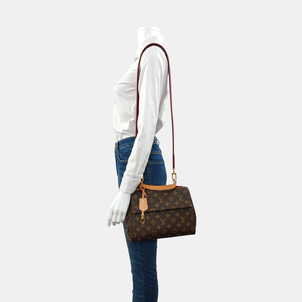 CLUNY Monogram Coated Canvas Brown