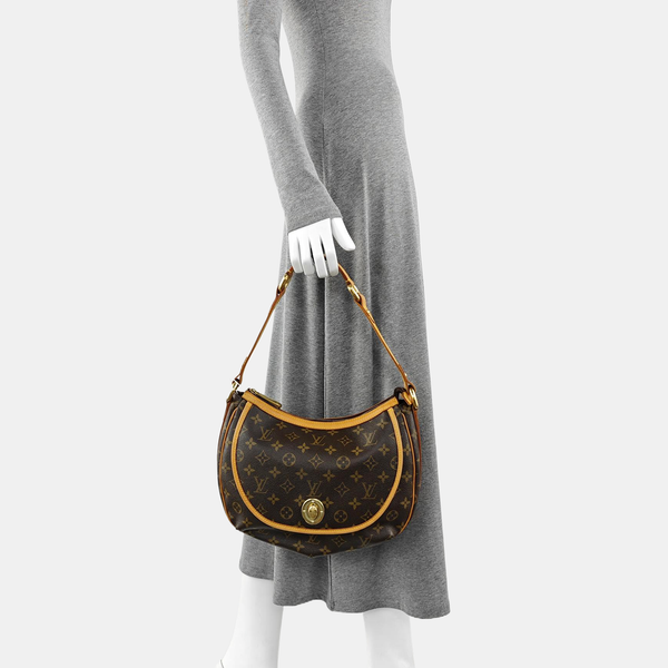 TULUM PM Monogram Coated Canvas Brown
