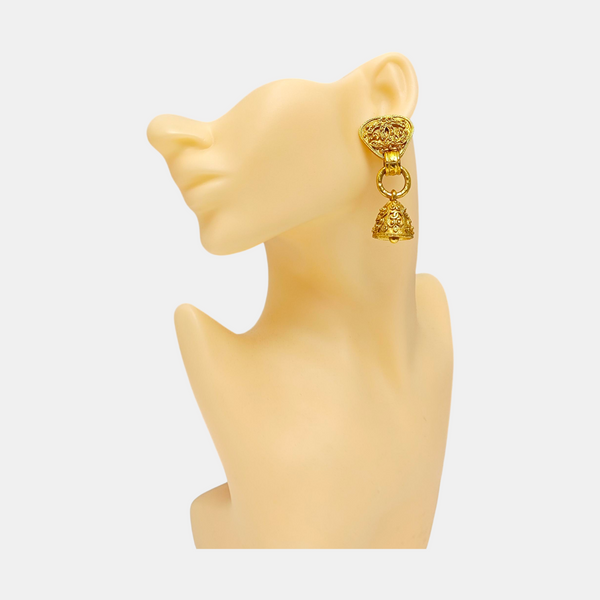 Metal Gold Clip On Earrings