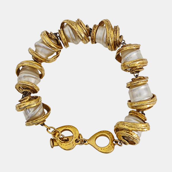 Heart Metal Gold Bracelet