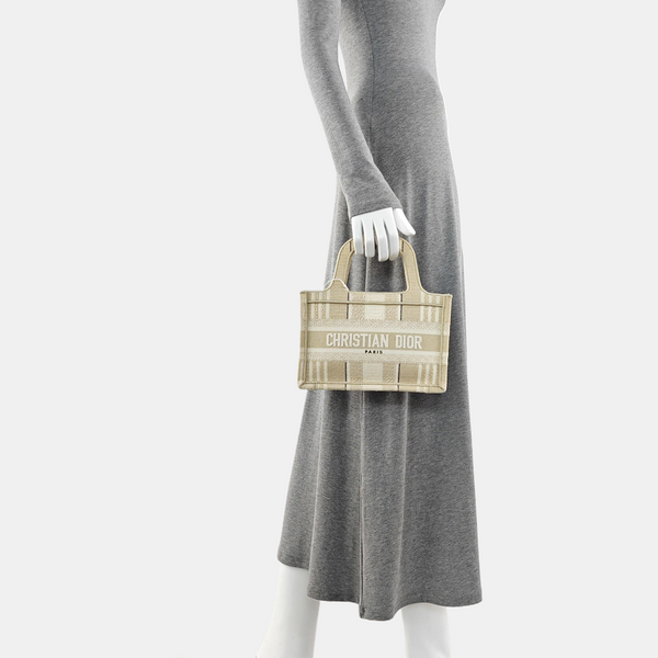 Book Tote Mini Canvas Beige