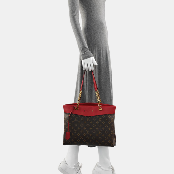 PALLAS MM Monogram Coated Canvas Brown
