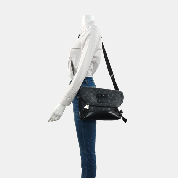 VOYAGER PM Monogram Coated Canvas Black