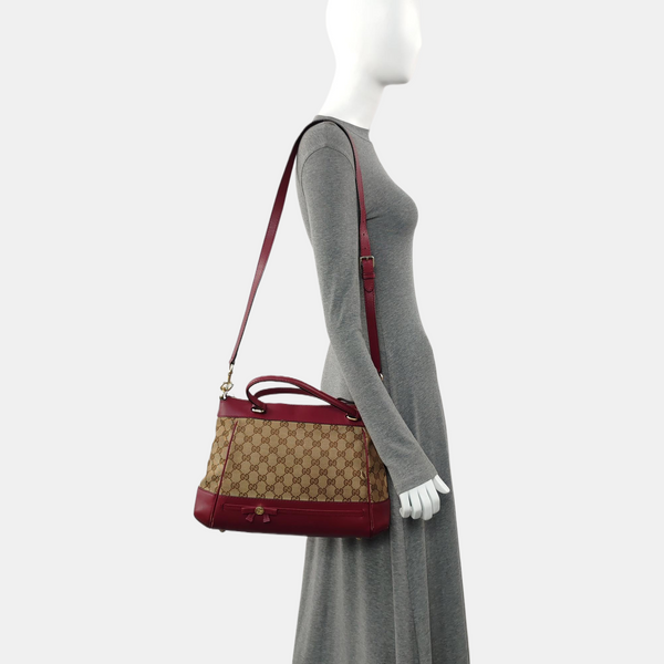 Monogram Canvas Tote Bag Brown