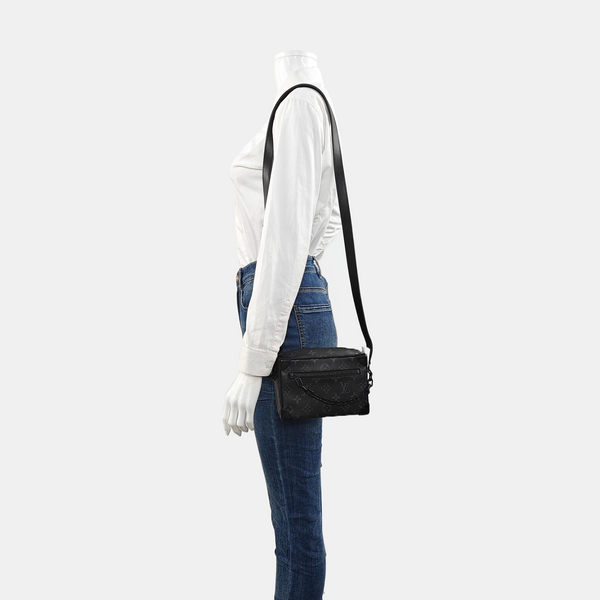 SOFT TRUNK Mini Monogram Coated Canvas Black