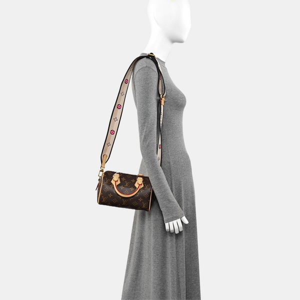 SPEEDY 20 Monogram Coated Canvas Brown