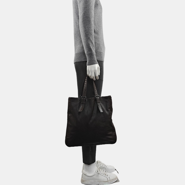 Calfskin Tote Bag Brown