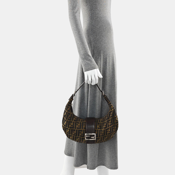 Canvas Shoulder Bag Brown