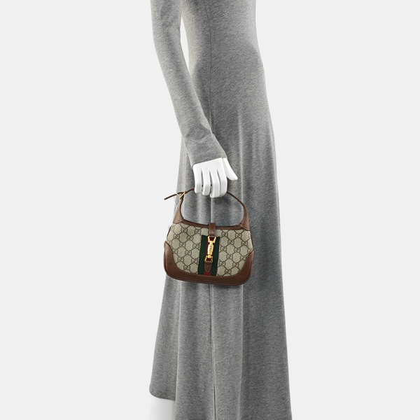 Jackie 1961 Mini Monogram Coated Canvas Beige