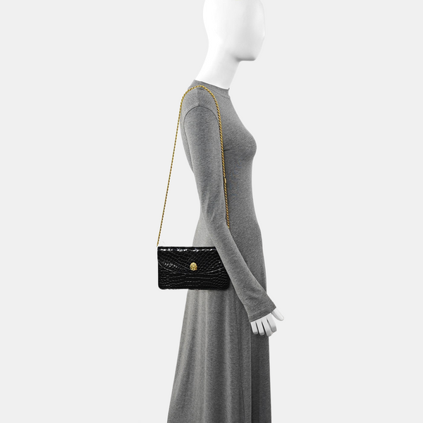 Calfskin Shoulder Bag Black