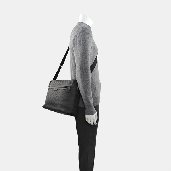 CALYPSO Damier Graphite Calfskin Black